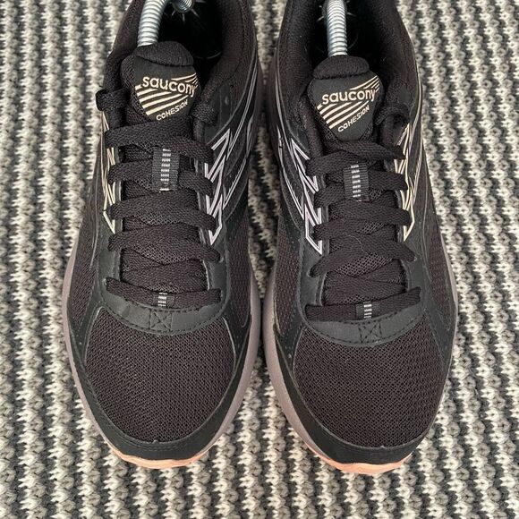 Saucony Cohesion Tr14 Trail Running Shoe black/pink/purple women’s size 7 - Picture 5 of 10